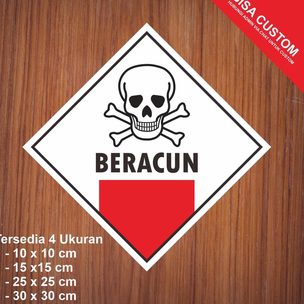

PROMO SPESIAL Sticker Label Tanda Simbol Limbah B3 Stiker Bahan Berbahaya dan Beracun STIKER HAZMAT ☭ 859