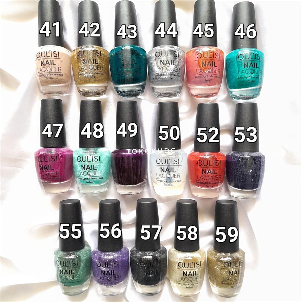 PART2 HALAL NAIL POLISH OULISI FLOWING LIGHT &amp; COLOR 15ML PEEL OFF