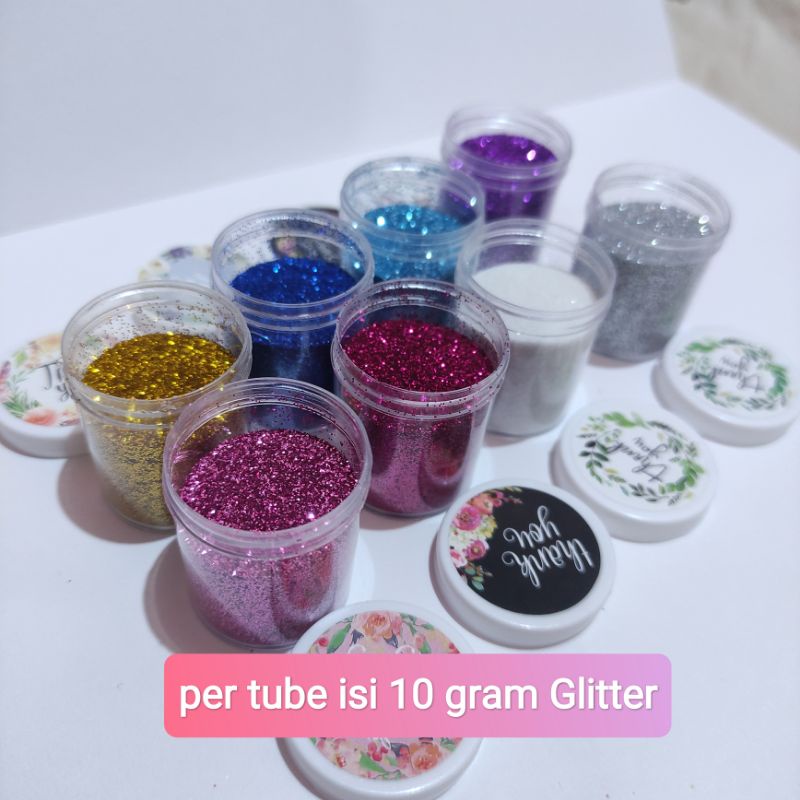 10 gram glitter bubuk / bahan kerajinan / glitter murah