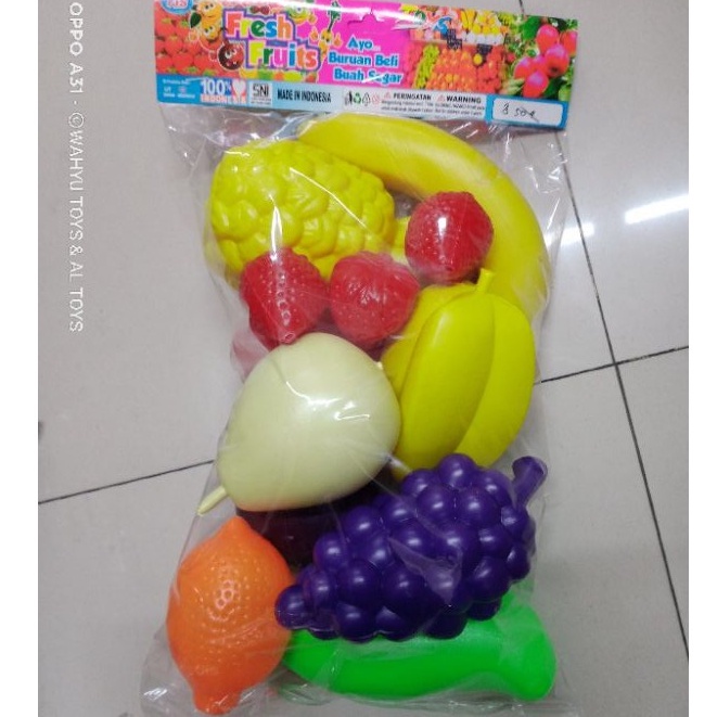 MAINAN BUAH BUAHAN DAN SAYURAN PLASTIK BISA BUAT HIASAN. MAINAN ANAK MURAH