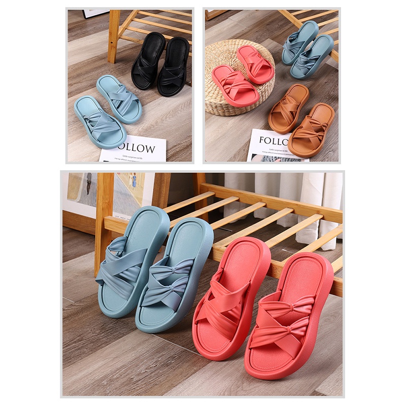 Lazy Bear Sandal Rumah Slip On H15 Sendal Slipper Cantik Wanita Empuk Comfy Anti Slip