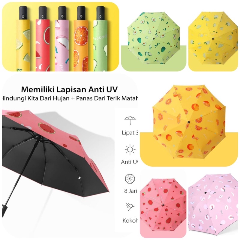 Payung Lipat Mini / Payung Kecil motif