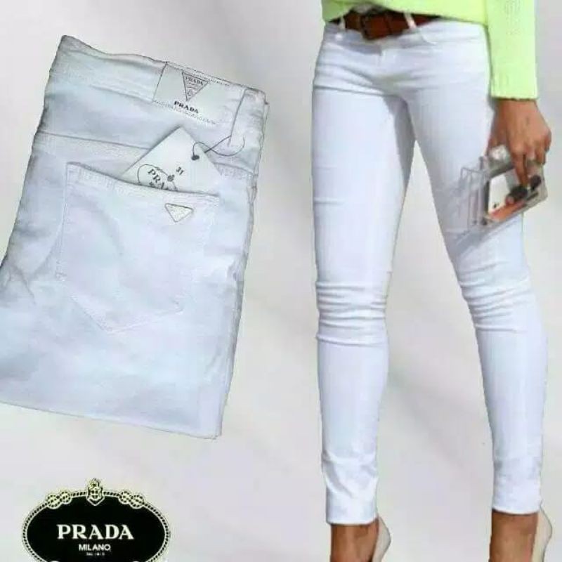 celana prada/celanaa prada wanita/celana jeans skinny