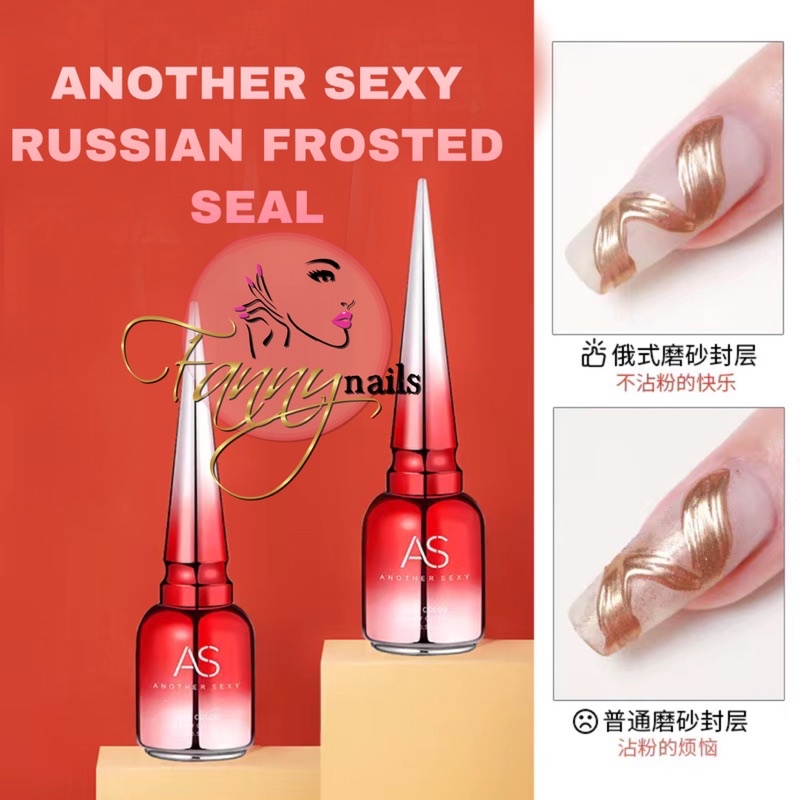 AS GEL RUSSIAN FROSTED SEAL GEL UNTUK CHROME TIDAK BELEBER KELUAR GARIS KUTEK GEL CHROME LIST RUSSIAN STYLE