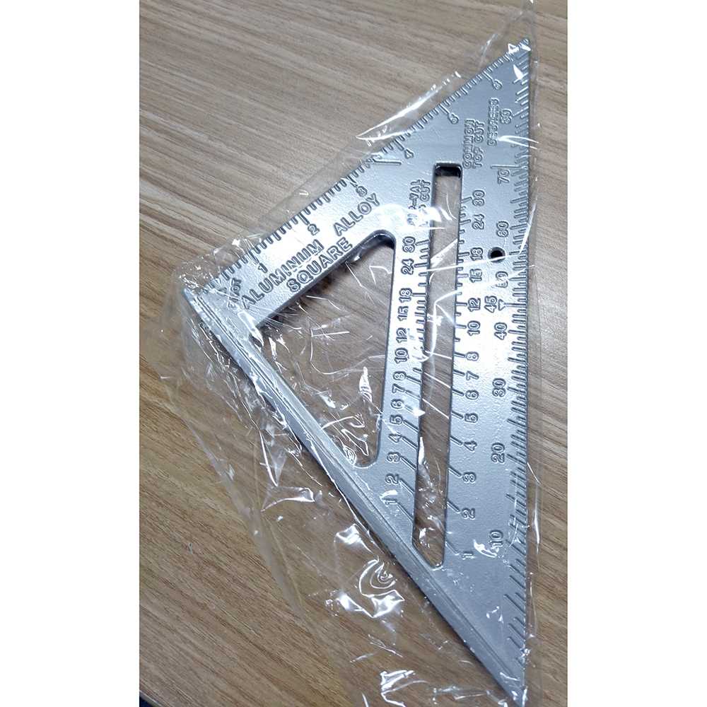 Penggaris Siku Mistar Triangle Ruler Aluminium / Mistar Siku Segitiga Butterfly Besi Peta Kombinasi Multifungsi / Penggaris Segitiga Teknik Rotring Siku Segitiga Tukang Deli No 12 Ziegel / Penggaris Siku Tukang Alumunium Panjang Waterpass Kombinasi Murah