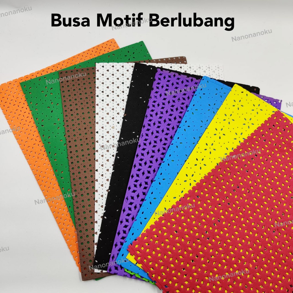 Busa Motif Berlubang Kerajinan Tangan 20x30cm Craft Kerajinan DIY