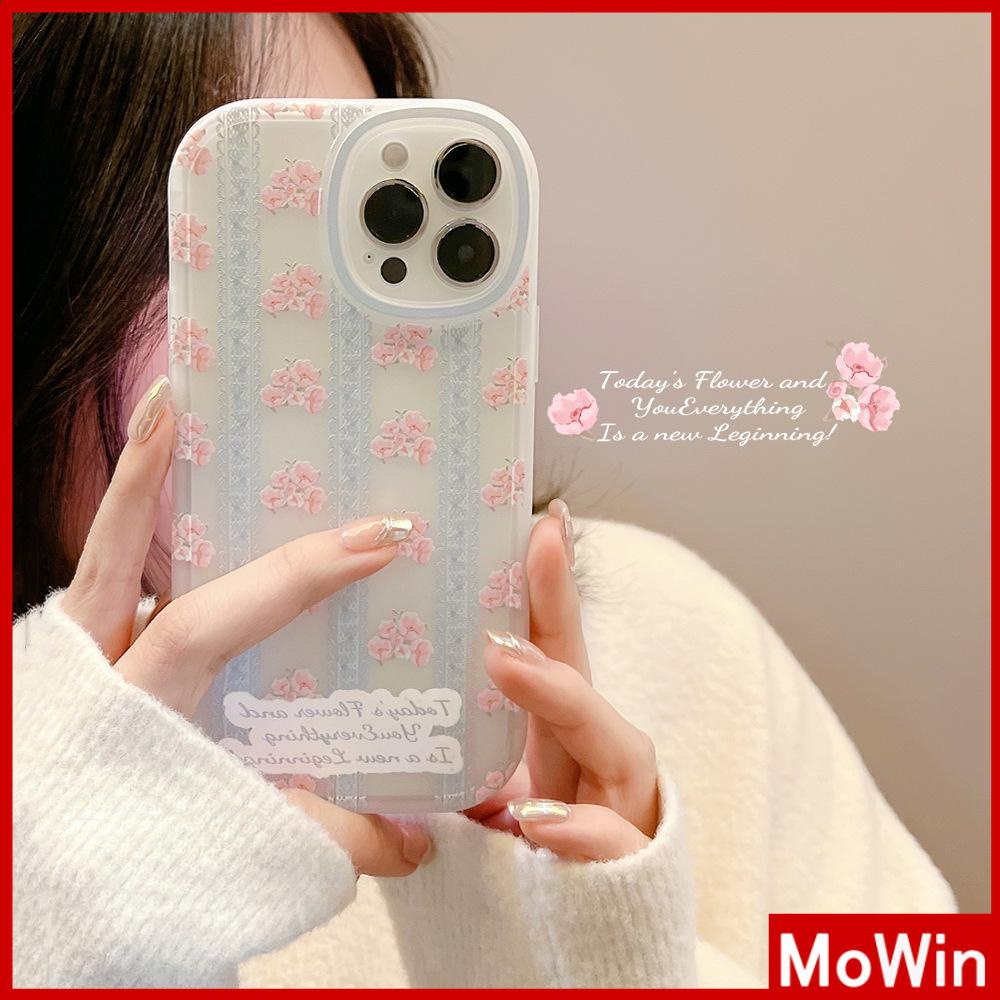 iPhone Case Silicone Soft Case Clear Case TPU Airbag Shockproof Full Coverage Protection Camera Lace Floral For iPhone 13 Pro Max iPhone 12 Pro Max iPhone 11 iPhone 7 Plus