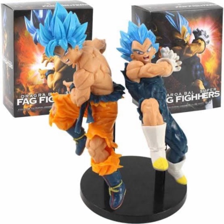 Promo Banpresto DragonBall Super Tag Fighters Saiyan Goku Vegeta Blue Figure Limited