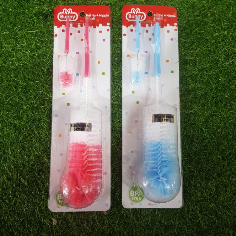 Lusty Bunny Bottle &amp; Nipple Brush 2 in 1 Sikat Botol Bayi