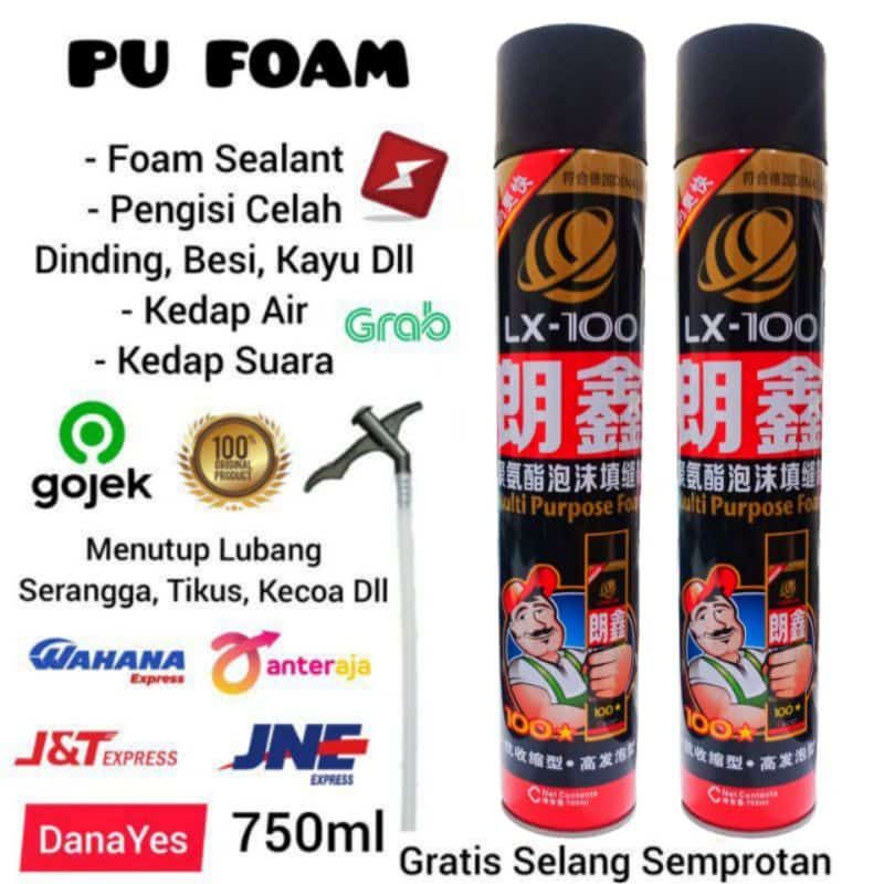 PU Sealant Foam Spray Sealant PU Busa Foam Sealant Polyurethane Foam PU Foam Pengisi Rongga Lubang