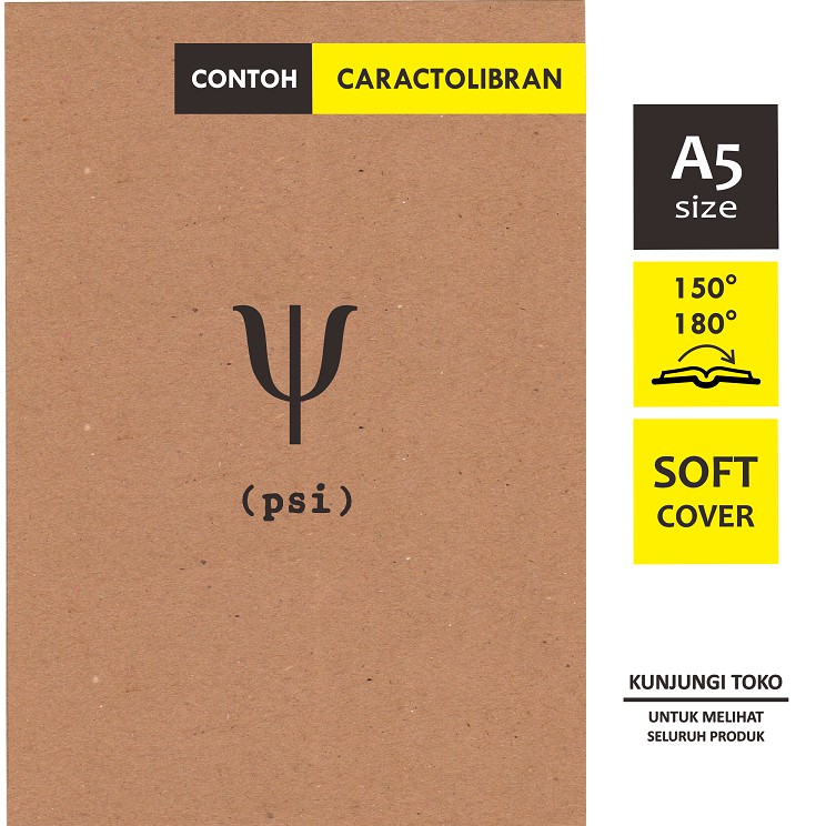 

CARACTOLIBRAN Planner Jurnal Notebook Custom Vintage A5 Softcover