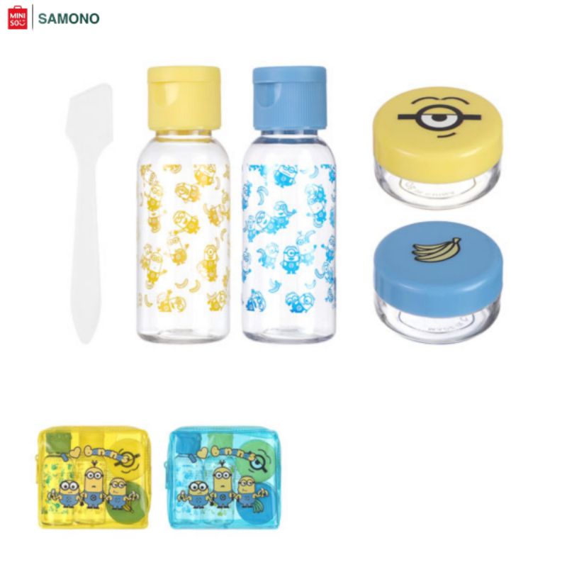 MINISO MINIONS COLLECTION TRAVEL SET | WADAH BOTOL TRAVEL