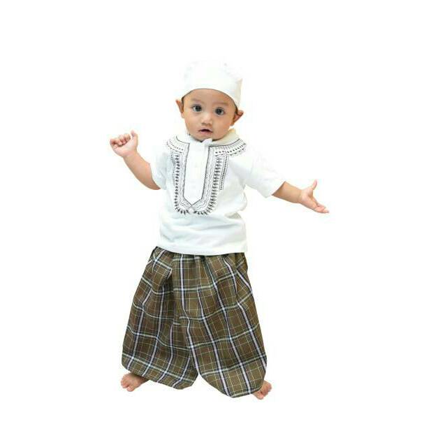[Beybi] BAJU KOKO SARUNG BAYI | Baju Aqiqah bayi laki-laki | sarkoci bayi