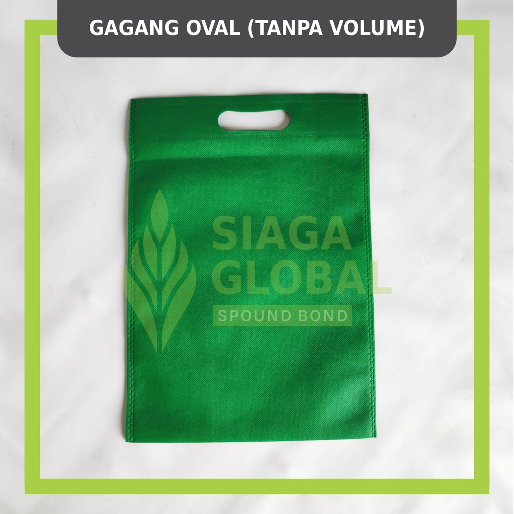 

Goodiebag Spunbond satuan 25 x 35 cm polos, tas gagang oval spunbond 75 gram non woven siap sablon