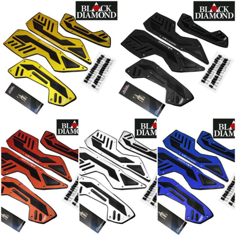 BORDES PLAT BORDES KARPET YAMAHA NMAX NEW 2020 2021 2022 BLACK DIAMON ORIGINAL CNC FULL -LUXURY MOTO