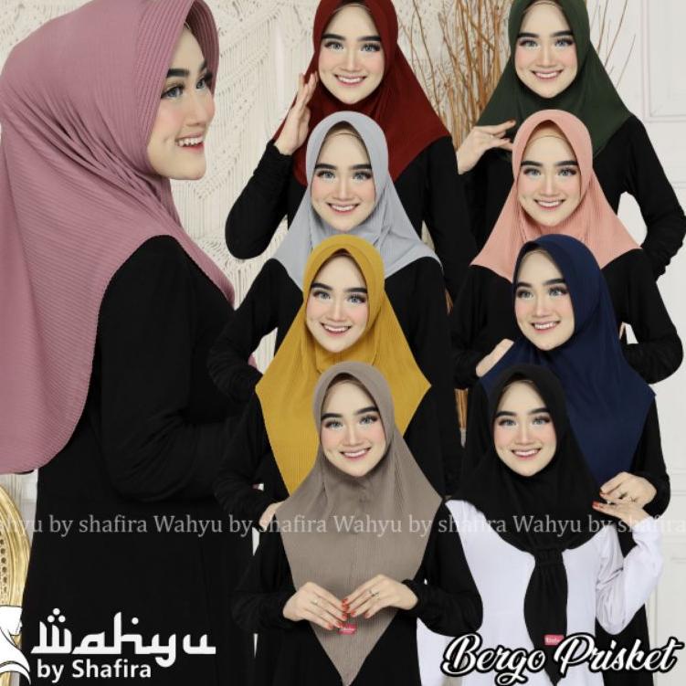➜Terbaru❈➜ BERGO PLISKET PET HIJAB INSTAN FREE BROS / GESPER WAHYU BY SHAFIRA JILBAB PLISKET EL RAIS