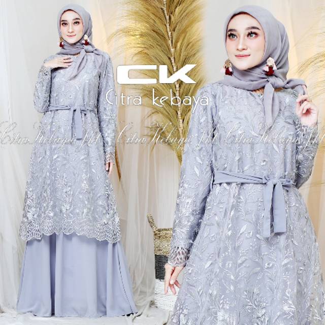 DRESS BRUKAT TILLE/GAMIS PESTA/LONGDRESS TILLE