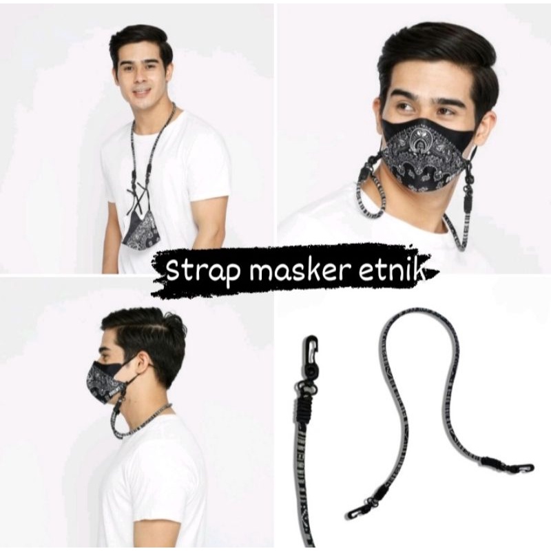 Strap Masker etnik Tali Tenun Etnic Etnik Tali Kalung gantungan etnic etnik free gelang etnik lombok jepara