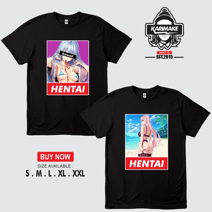 Jual Kaos Baju Anime Jepang Wibu Kawaii Henta Kaos Anime Sakazuki Shopee Indonesia