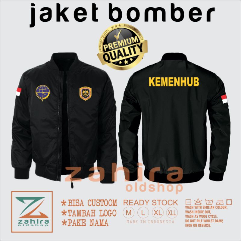 Bomber kemenhub jaket bomber kemenhub