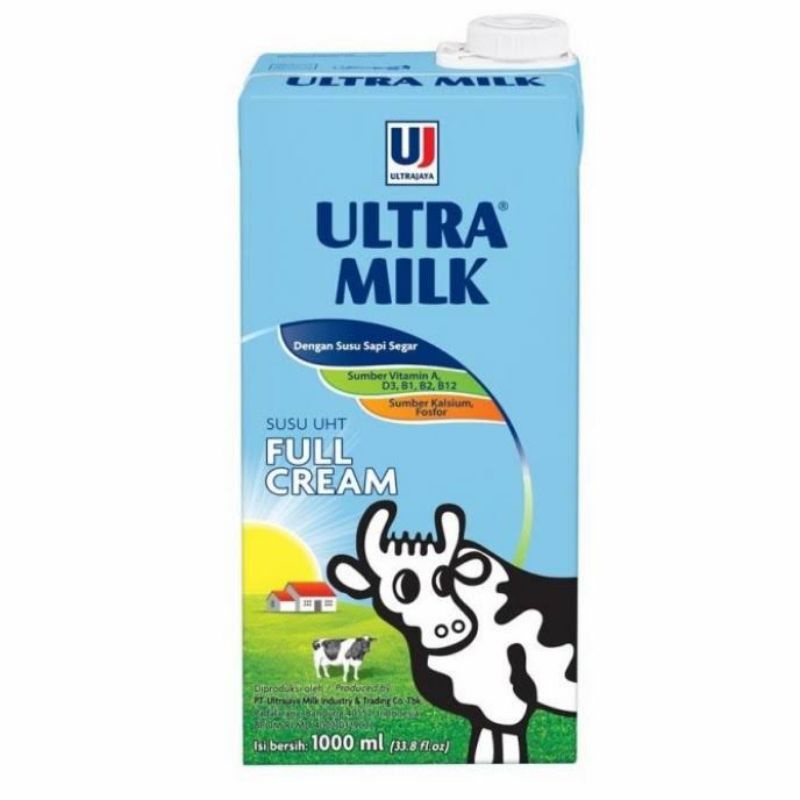 UHT Ultra Milk | Susu UHT Ultra Full Cream 1 Liter (karton)