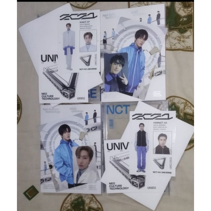 wts unsealed album universe pc mark renjun postcard yuta sticker hendry renjun jaehyun jeno taeyong 
