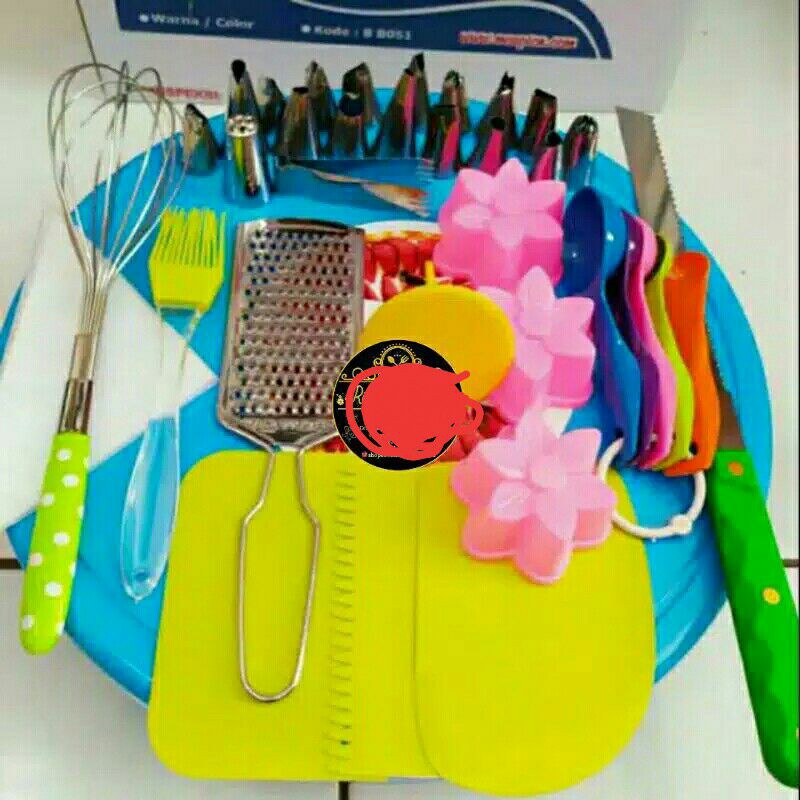 set decor cake ultah