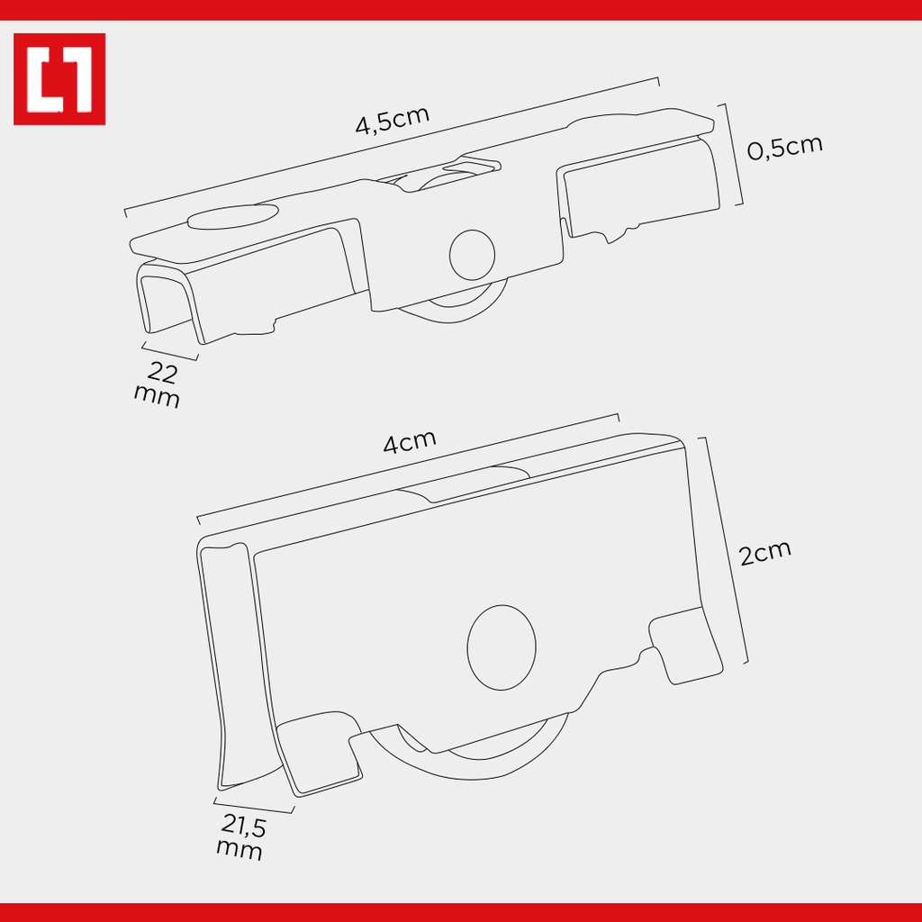 Roda Pintu Kaca Etalase Showcase Geser Sliding Kecil / Besar - Weldom