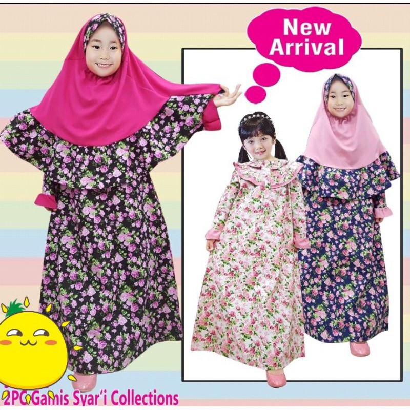 GAMIS ANAK PEREMPUAN LITTLE PINEAPPLE 4-8 th /BAJU ANAK ORIGINAL/BAJU ANAK BRANDED