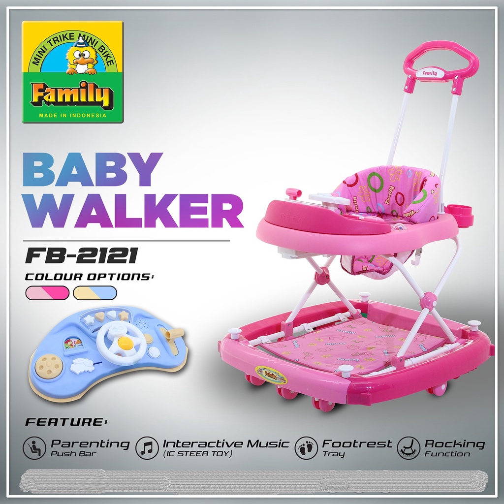 [ KHUSUS LUAR KOTA ] FAMILY Baby Walker FB 2121