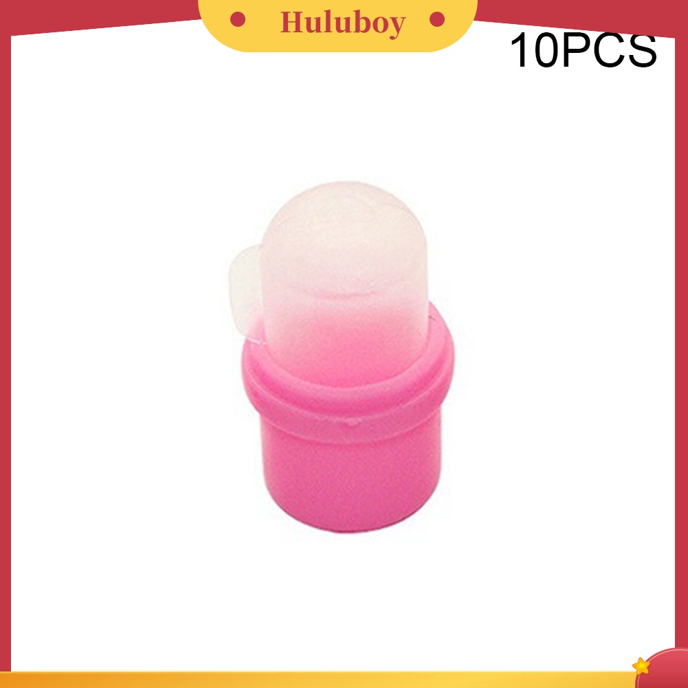 Huluboy Huluboy♡ 10 Pcs Tutup Penghapus Kutek Gel Bahan Akrilik