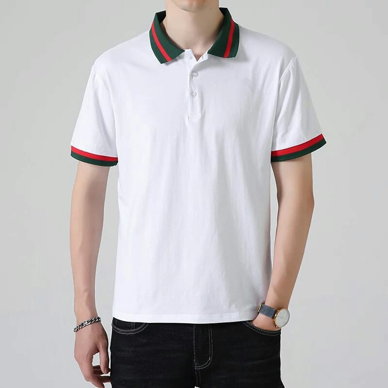 Fashion Pria/Baju Kaos Polo Krah Wangki Lakos lengan pendek Good Quality