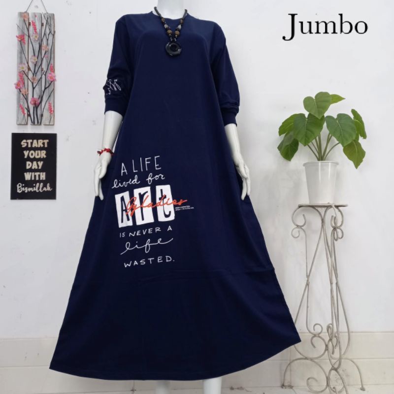 JUMBO GAMIS COMBED PREMIUM BEST SELLER MOTIF TERBARU KEKINIAN