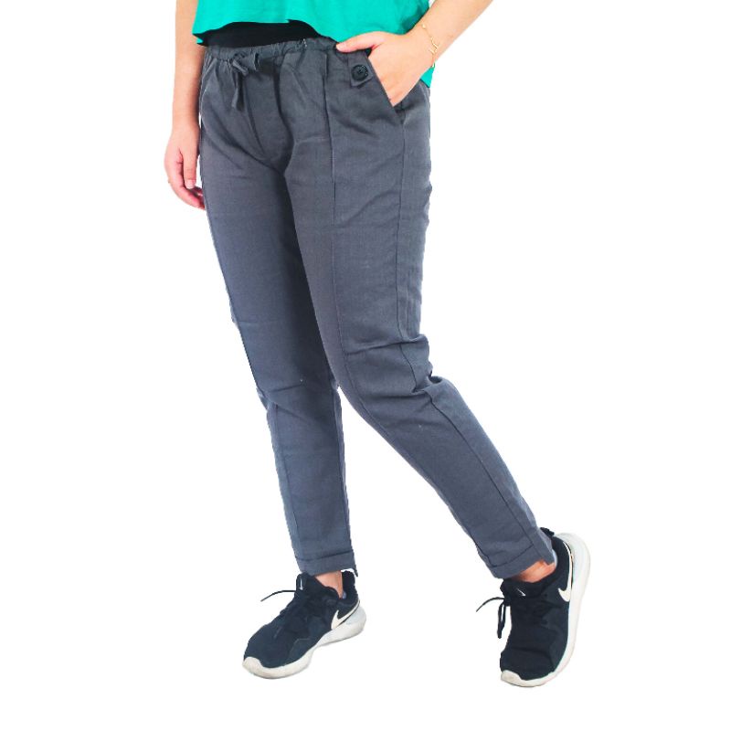 BAGGY PANTS PREMIUM AMERICAN DRILL GRADE A CELANA PANJANG WANITA