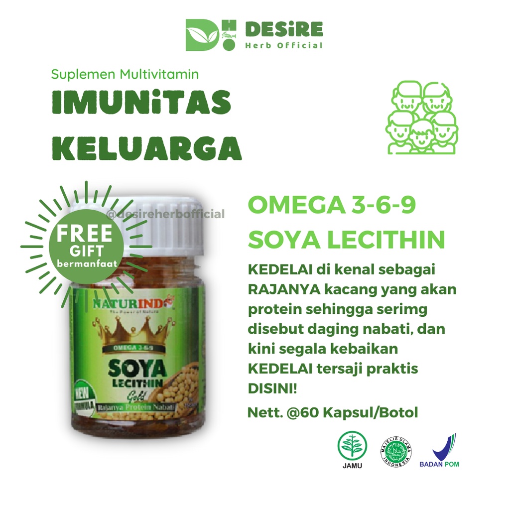 Jual Suplemen Multivitamin Kesehatan Keluarga OMEGA 369 LECITHIN