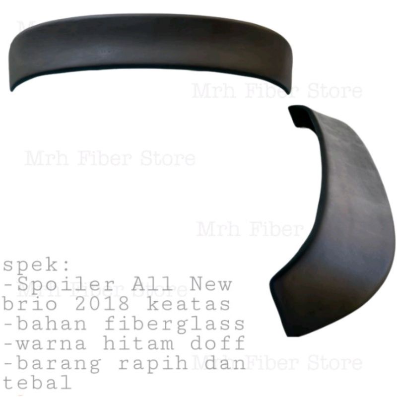 Rear spoiler spoon all new brio RS Satya 2018 2019 2020 2021