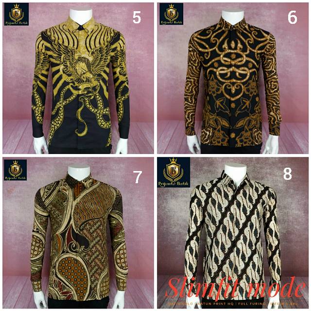 Kemeja Batik SlimFit Lengan Panjang/Batik SlimFit Full Furing/Batik Slimfit Lapis Furing