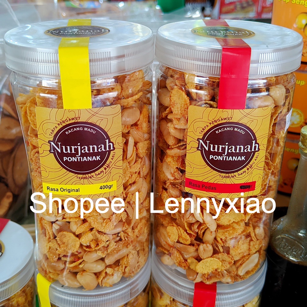 

400 Gram Kacang Madu Besar Jumbo Premium Nurjanah Toples Khas Pontianak