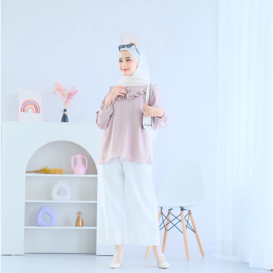 (AMD) BLOUSE PANORA OVERSIZE CRINCLE AIRFLOW