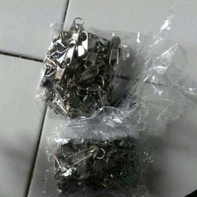 Kepala Resleting 05 Polos Tipis & Tebal