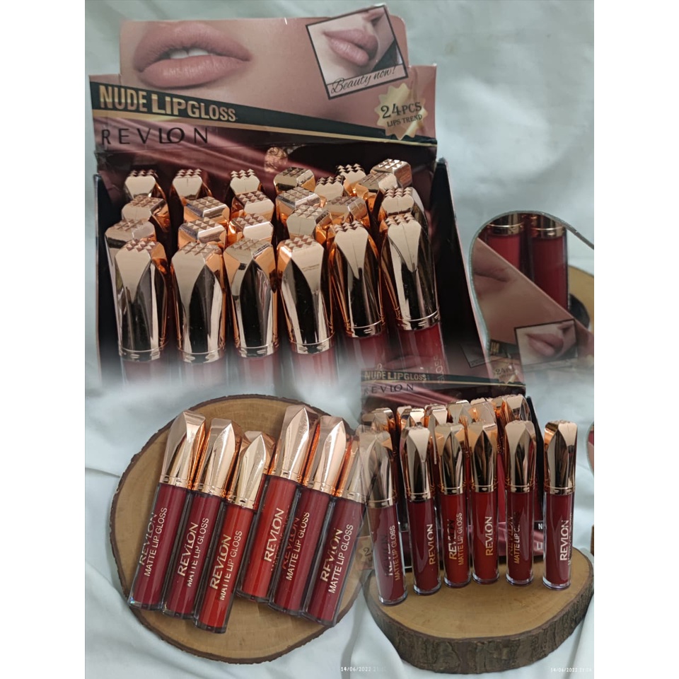 ( LUSINAN ) LIP COLOR REVLON MATTE COLOR NUDE LIPGLOSS