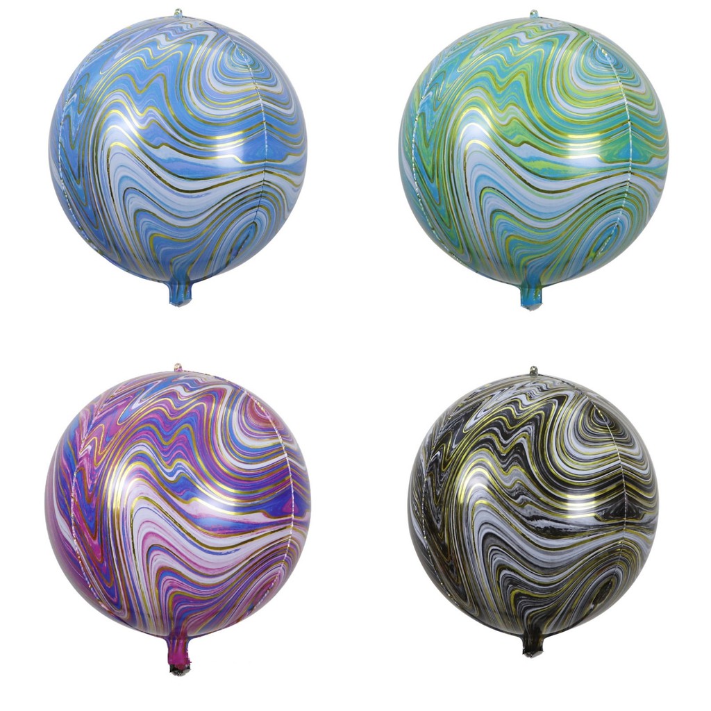 Jual Balon Foil Round / Bulat 4D Marble Size 22 inch | Shopee Indonesia