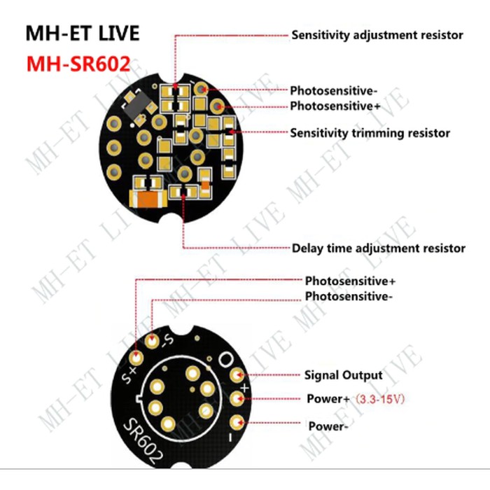 MH-SR602 MINI Motion Sensor Detector SR602 Pyroelectric Infrared