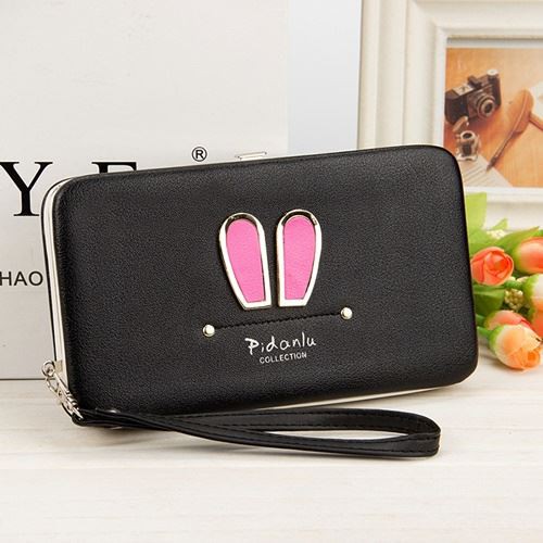 BJ21319 - BLACK/GRAY/PINK/ROSE/VIOLET - DOMPET IMPORT TERMURAH JAKARTA JTF1319