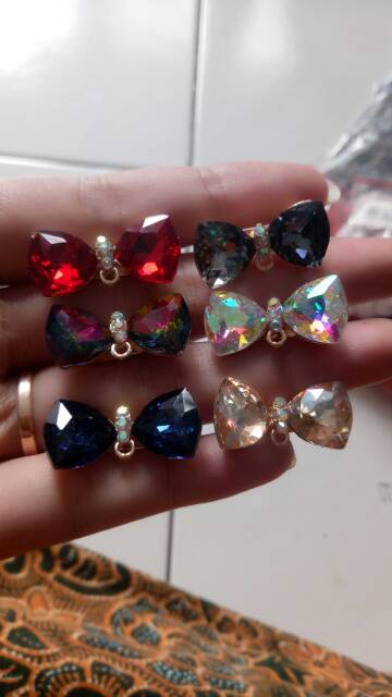 Bros kristal ring 12pcs