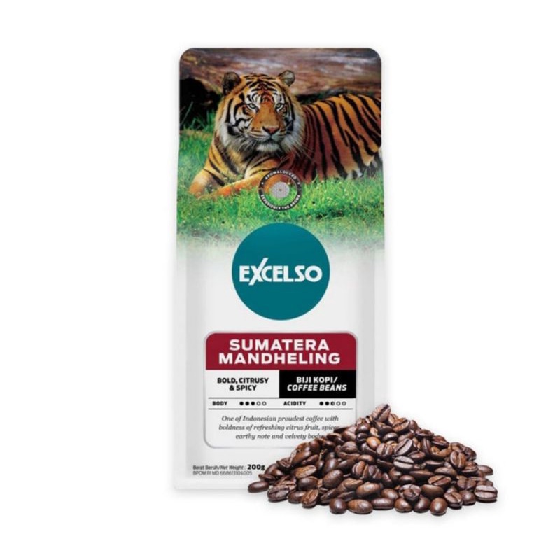 

EXCELSO SUMATERA MANDAILING 200 Gram Beans/Kopi biji