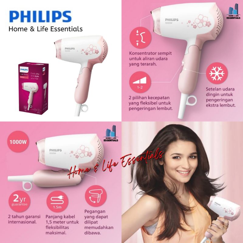 Philips Beauty Set (Hairdryer HP8108 + HP8401 Catok Rambut Philips)