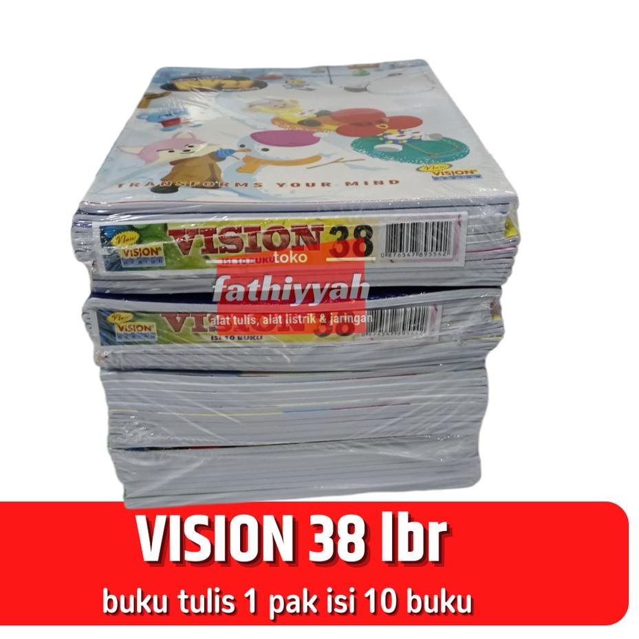 

Flash Sale - VISION 38 lembar buku tulis 1 pak isi 10 buku 시