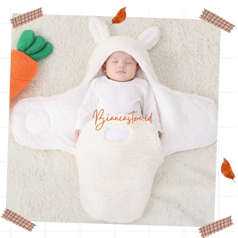 Selimut Bayi Topi Boneka 0-8 Bulan Selimut Bayi Baru Lahir  Selimut Bayi Karakter  Selimut Bulu Bayi  Selimut  Karakter  Bedong Bayi Instan   Blanket Bayi