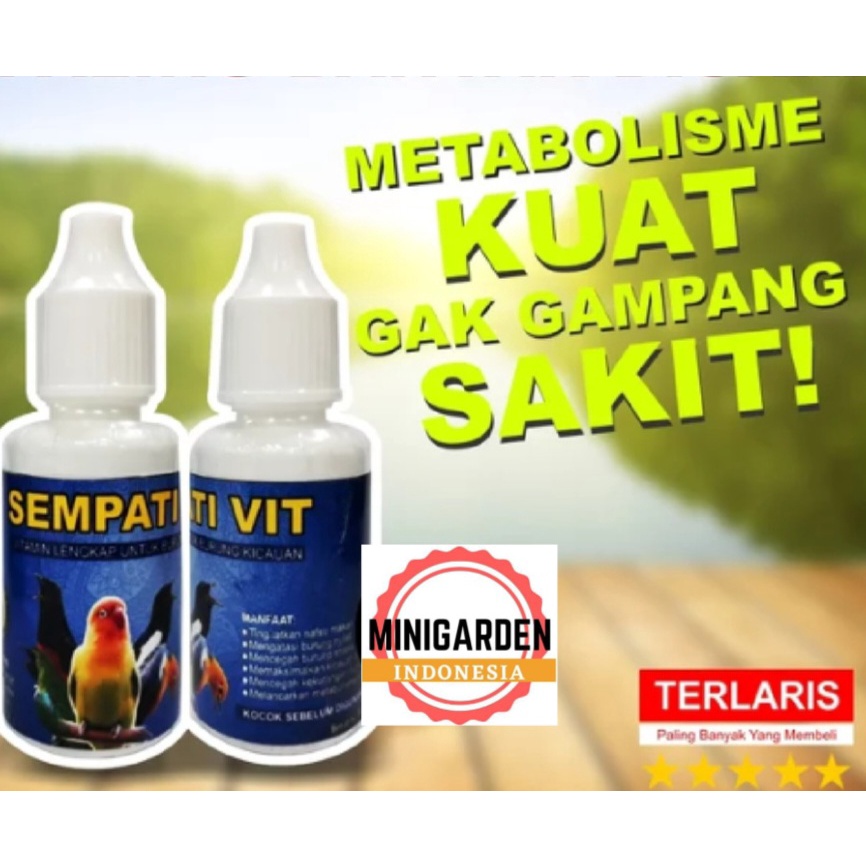 VITAMIN BURUNG KICAU SEMPATI VIT OBAT PENAMBAH NAFSU MAKAN anti kurus nyilet drop lesu anti stress